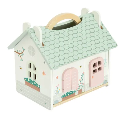 Smiki, Zookabee, casuta din lemn pentru papusi, 9 elemente