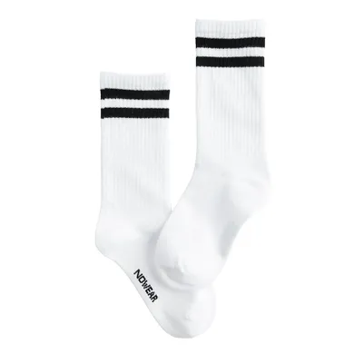 Sosete inalte albe unisex NOWEAR