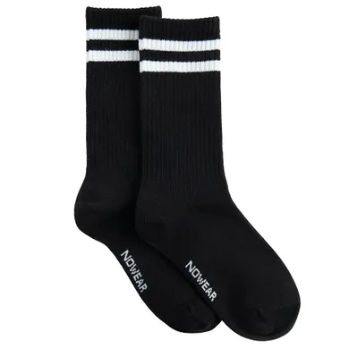 Sosete inalte negre unisex NOWEAR