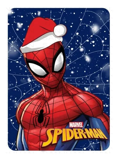 Spider-Man, Christmas, patura polar, 100-140 cm