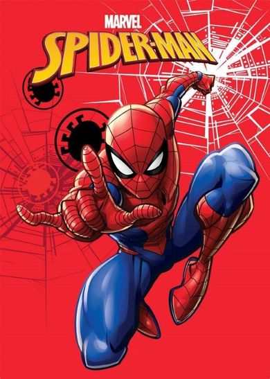 Spider-Man, patura din fleece, rosu, 100-140 cm
