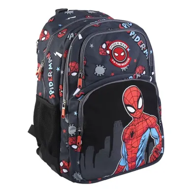 Spider-Man, rucsac pentru scoala cu 2 compartimente, negru