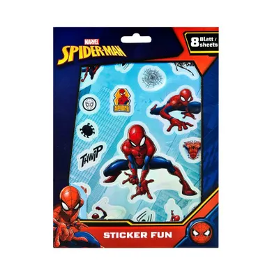 Spider Man, set de stickere metalice si de hartie