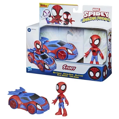 Spidey And His Amazing Friends, figurina Spidey cu vehicul