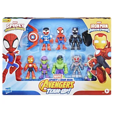 Spidey si Iron Man, Avengers Team-Up, set de 7 figurine