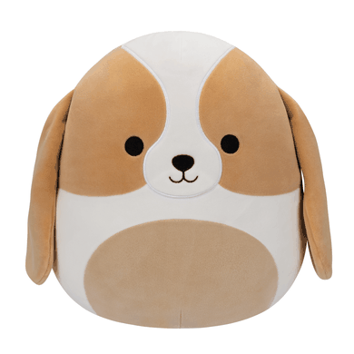 Squishmallows, Adela Brown and White Basset Hound, jucarie de plus, 30 cm