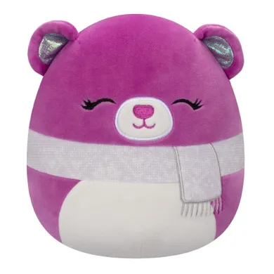 Squishmallows, Crisanta, Purple Bear With Scarf, jucarie de plus, 19 cm