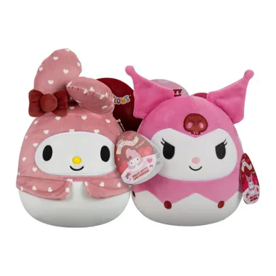 Squishmallows, Hello Kitty and Friends, My Melody z Kuromi, set de jucarii de plus, 20 cm