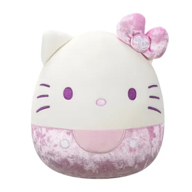 Squishmallows, Hello Kitty, jucarie de plus, editie speciala, velvet roz, 20 cm