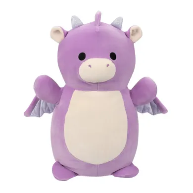 Squishmallows, Hugmee, Dina - Purple Dragon, jucarie de plus, 40 cm