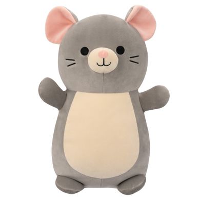 Squishmallows, Hugmee, Misty - Grey Mouse, jucarie de plus, 40 cm