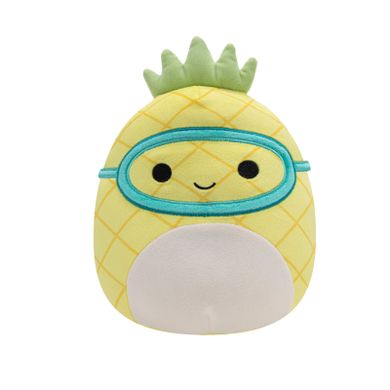 Squishmallows, Maui Pineapple w Scuba Mask, jucarie de plus, 19 cm