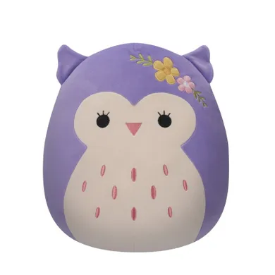 Squishmallows, Medium Plush, Holly Purple Owl, jucarie de plus, 30 cm