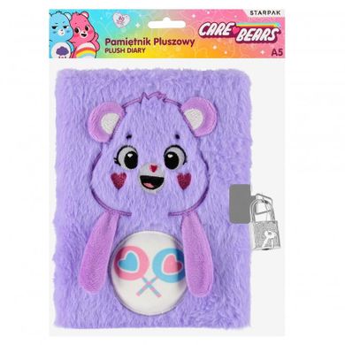Starpak, Care Bears, jurnal cu lacat, plus, violet, A5, 80 pagini