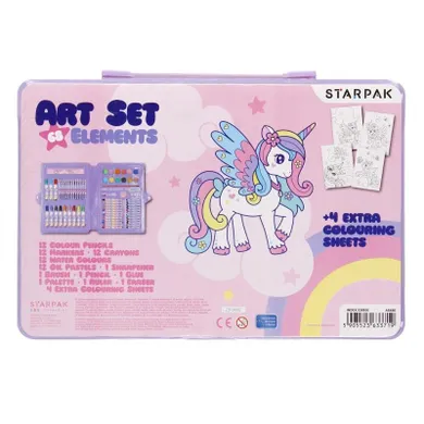Starpak, set artistic, 68 elemente, Unicorn
