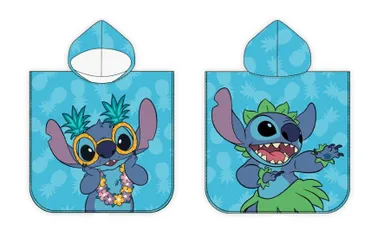 Stitch, prosop cu gluga tip poncho, 55-110 cm