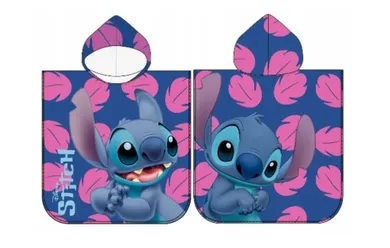 Stitch, prosop cu gluga tip poncho, 55-110 cm