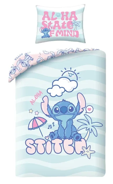 Stitch, set lenjerie de pat single, 140-200 cm