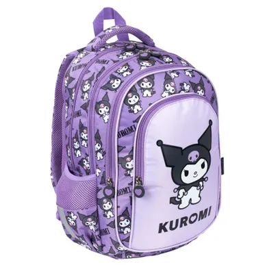 St.Majewski, Kuromi, rucsac pentru scoala, cu 4 compartimente, Violet