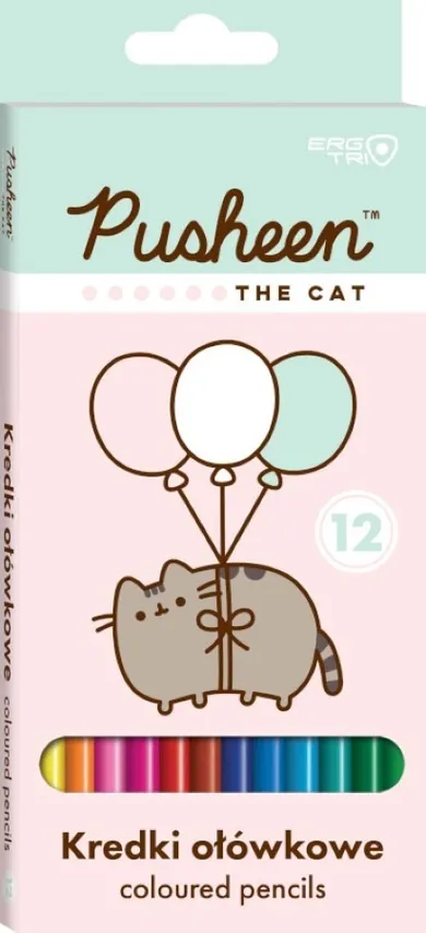 St.Majewski, Pusheen, creioane, 12 culoare
