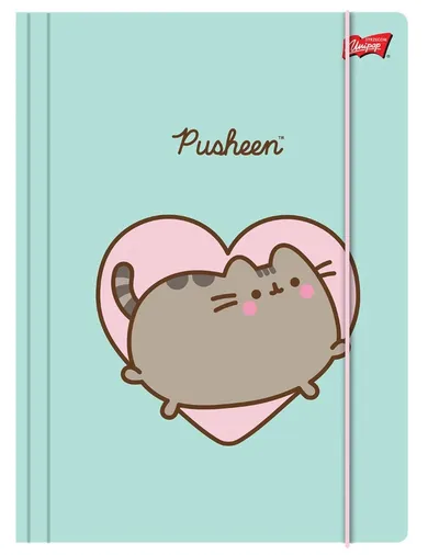 St.Majewski, Pusheen, dosar cu elastic A4, 1 buc.