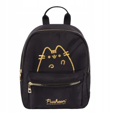 St.Right, Pusheen, rucsac pentru scoala cu 1 compartiment, Gold