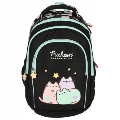 St.Right, Pusheen, rucsac pentru scoala, cu 4 compartimente, Pastel