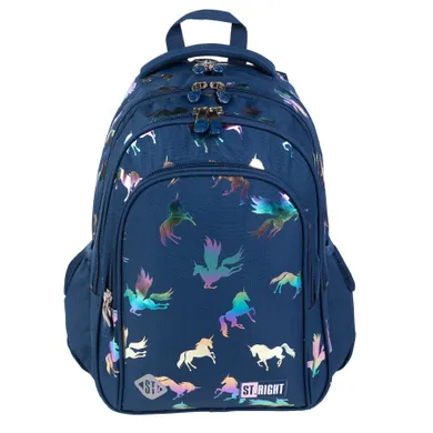 St.Right, rucsac cu 4 compartimente, Holo Unicorns