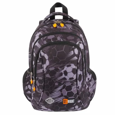 St.Right, rucsac pentru scoala, cu 3 compartimente, Classic Ball