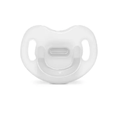 Suavinex, SX Pro, suzeta anatomica din 100% silicon, 0-6 m, transparent
