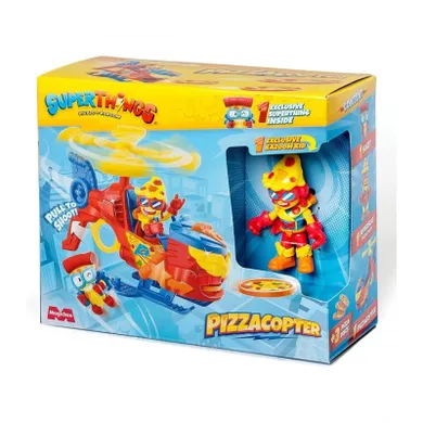 SuperThings, Pizzacopter, set de joaca cu figurina