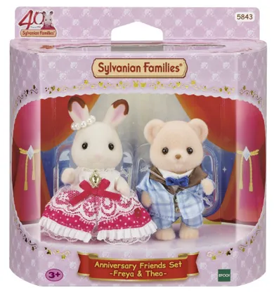 Sylvanian Families, 40th Anniversary, Freya & Theo, set de figurine, 5843