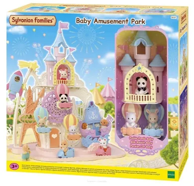 Sylvanian Families, Baby Amusement Park, Parc de distractii, set cu figurine, 5537