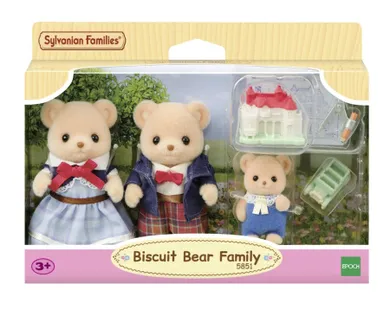 Sylvanian Families, Biscuit Bear Family, set de figurine, 5851