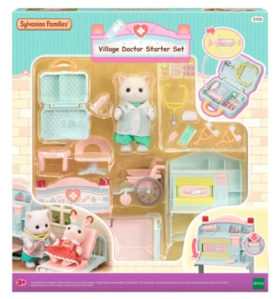 Sylvanian Families, Cabinet medical, set cu figurina, 5705