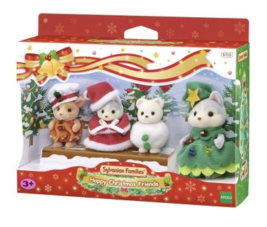 Sylvanian Families, Intalnirea prietenilor de sarbatori, set cu figurine, 5710