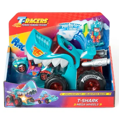 T-Racers, Mega Wheels, T-Shark, masina cu figurina