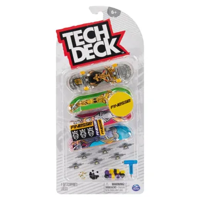 Tech Deck, Finesse, fingerboard, jucarie arcade, 4 buc.