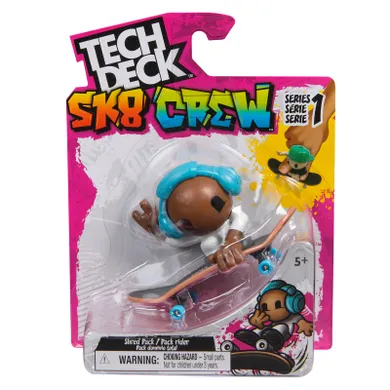 Tech Deck, SK8 Crew, fingerboard cu figurina, 96 mm