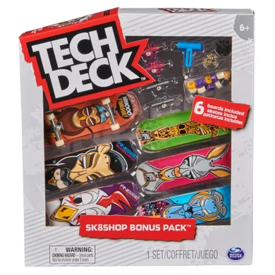 Tech Deck, Sk8Shop Finesse, fingerboard, jucarie arcade, 6 buc.