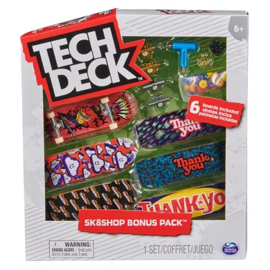 Tech Deck, Sk8Shop Thankyou, fingerboard, jucarie arcade, 6 buc.