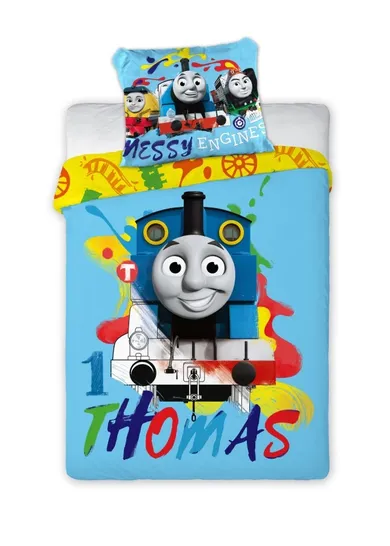 Thomas & Friends, set lenjerie de pat single, 100-135 cm