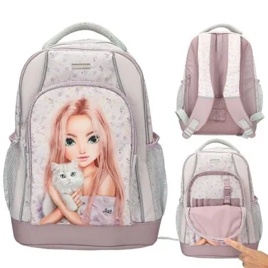 Top Model, Blooming Kitty, rucsac pentru scoala, cu 2 compartimente, roz