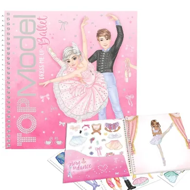 Top Model, Dress Me Up, Balet, set creativ cu stickere
