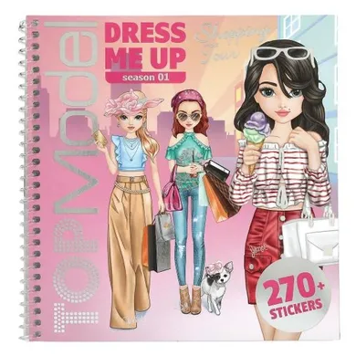 Top Model, Dress Me Up, Shopping Tour, set creativ cu autocolante