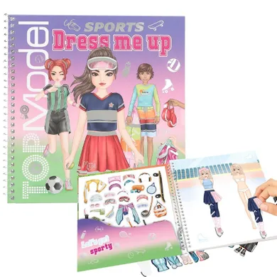 Top Model, Dress Me Up, Sports, set creativ cu stickere