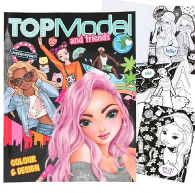 Top Model, Friends, carte de colorat, 80 pagini