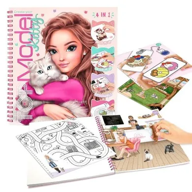 Top Model, Kitty, caiet de schite cu autocolante