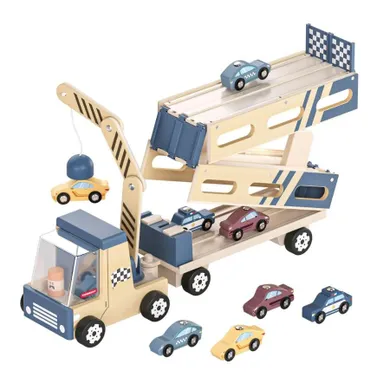 Topbright, Transportator de masini si pista de curse 2in1, 36 luni+
