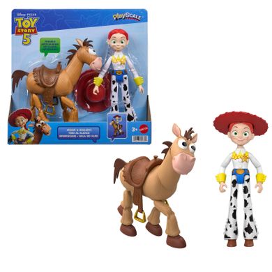 Toy Story 5, PlayScale, Jessie + Mustang, set de 2 figurine, scara 18 cm